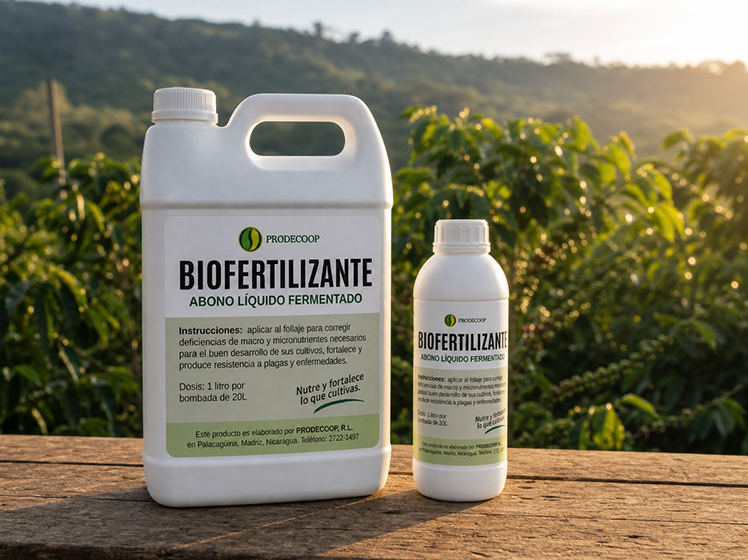 Envase de biofertilizante líquido fermentado