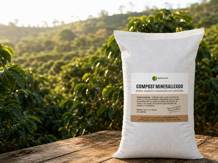 Envase de bioinsumo Compost mineralizado